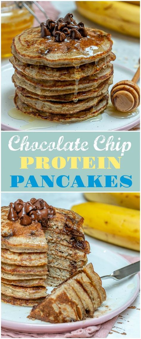 Breakfast Chocolate, Clean Breakfast, Breakfast Eggs, Eat Pretty, Eating Breakfast, Clean Eating Breakfast, Chocolate Chip Pancakes, Healthier Food, Clean Food Crush