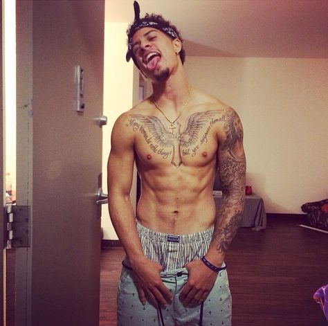 Bae #austinmcbroom Austin Mcbroom Tattoo, Austin Mcbroom, Tatted Men, Black Dude, Ace Family, Bae Goals, Black Boys, Man Crush, Celebrities Male