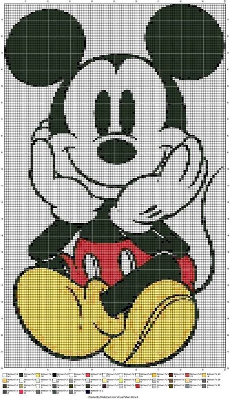 Mickey Mouse Cross Stitch, Mouse Cross Stitch, Free Cross Stitch Patterns, Disney Cross Stitch Patterns, Stitch Cartoon, Disney Cross Stitch, Embroidery Patterns Free, Cross Stitch Patterns Free, Free Cross Stitch