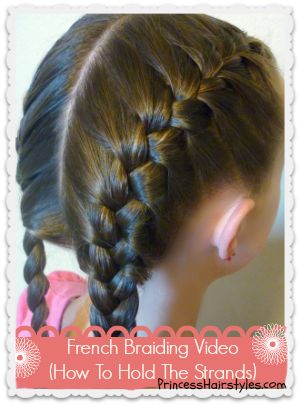 French Braid Video, French Braiding, How To French Braid, French Braid Pigtails, French Braids Tutorial, French Braids, French Braid Hairstyles, Princess Hairstyles, Back To School Hairstyles