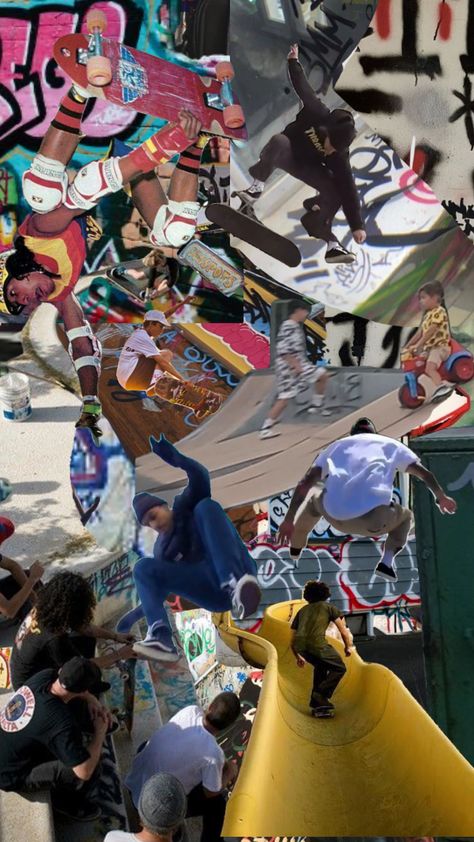 #myfirstshuffle #collage #skate #aesthetic #popularpage #popular #graffiti Skate Park Aesthetic, Skateboard Collage, Graffiti Collage, Skate Aesthetic, Skateboard Aesthetic, Skate Photos, Skating Aesthetic, Skateboard Photography, Palace Skateboards