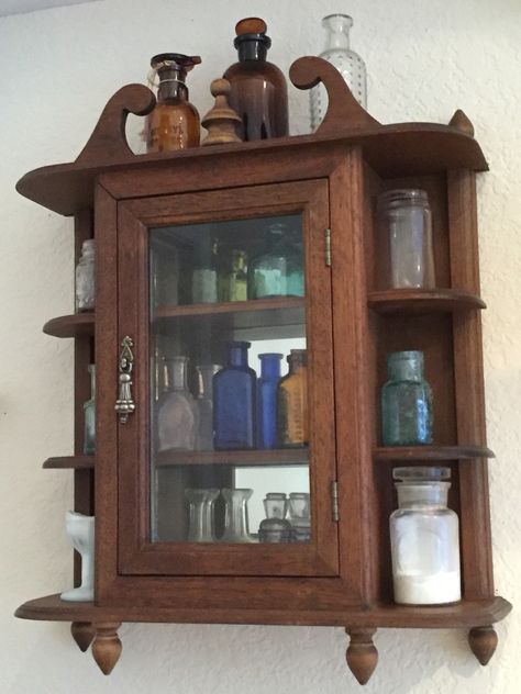 Potion Cabinet, Mini Apothecary Cabinet, Antique Wall Cabinet, Vintage Wood Spice Cabinet, Witch’s Apothecary Cabinet, Miniature Apothecary Cabinet, Wooden Apothecary Cabinet, Cottagecore Home, Hippie Homes