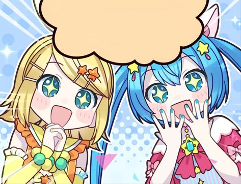 Chibi Ship Poses, Rin And Miku, Chibi Hatsune Miku, Miku And Rin, Miku Project Sekai, Virtual Angel, Swedish Flag, Drawing Face Expressions, Kagamine Rin