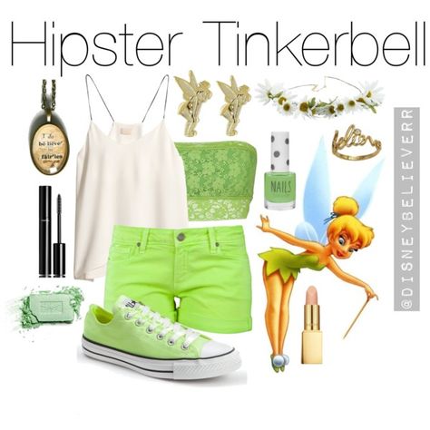 Friends Inspired Outfits, Tinkerbell Outfit, Disney Bound Outfits Casual, Disney Dress Up, Tinkerbell And Friends, Disney Themed Outfits, Cute Disney Outfits, Disney Inspired Fashion, Disneyland Outfits