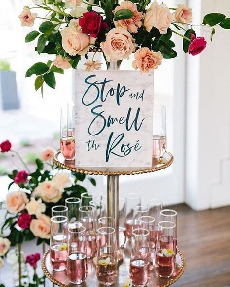 Top Creative Bridal Shower Theme Ideas. Rose All Day Themed Party - Stop and smell the rose. // mysweetengagement.com // #bridalshower #bridalshowertheme #weddingideas #partydecor #roseallday حفل توديع العزوبية, Fiesta Shower, Bridal Shower Inspo, Rustic Wedding Decorations, Bridal Shower Planning, Bridal Shower Inspiration, Elegant Bridal Shower, Bridal Shower Brunch, Engagement Party Decorations