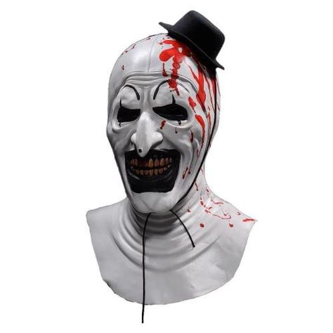 Máscara de látex palhaço art terrifier - terror halloween transforme-se no pesadelo dos seus eventos com a nossa máscara de látex palhaço art terrifier ideal para quem busca um visual aterrorizante e impressionante para o halloween ou qualquer ocasião temática, esta máscara é a escolha perfeita para quem quer se destacar com estilo e medo. características do produto: design aterrorizante: inspirada no icônico palhaço terrorífico, esta máscara captura cada detalhe macabro, oferecendo um visual re Terrifier Art The Clown, Horror Demon, Joker Hat, Halloween Costume Props, Clown Hat, Art The Clown, Clown Mask, Horror Masks, Creepy Horror