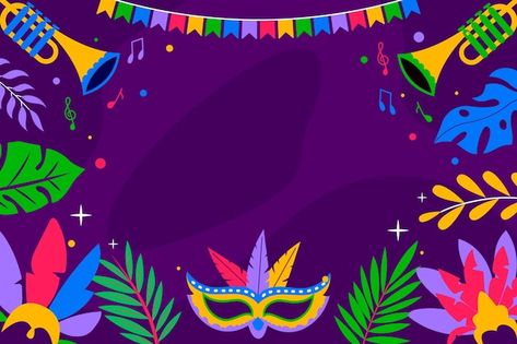 Fundo plano de celebração do carnaval br... | Premium Vector #Freepik #vector #festa-carnaval #fundo-carnaval #carnaval-brasil #carnaval-brasileiro Brazilian Carnival, Festival Background, Premium Vector, Carnival, Festival, Iphone, Quick Saves