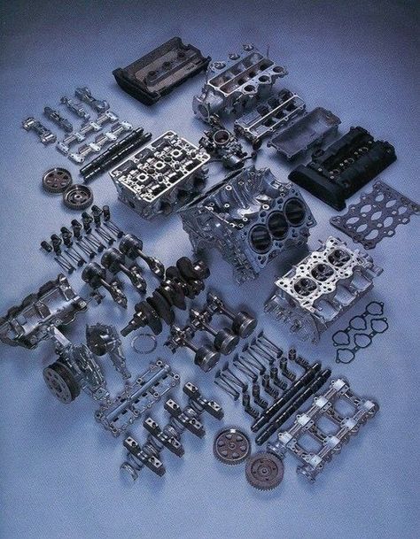 (NSX V6 Engine Components) Motor Mechanics, Soichiro Honda, Automobile Engineering, V6 Engine, Automotive Mechanic, Automotive Engineering, Honda Motors, Motor Engine, Car Tools