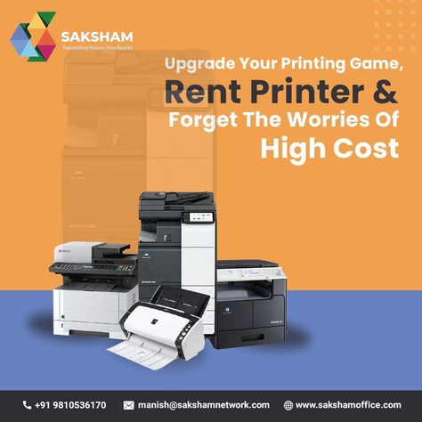 Enhance your printing experience with top-quality printing! Elevate your documents and images to a new level of clarity and brilliance by upgrading your printer today for high-quality prints that make a lasting impression. For business inquiry Contact: 📲Phone: +91 9810536170 🖥️ Website: www.sakshamoffice.com 📧Email Id: manish@sakshamnetwork.com #SakshamAutomations #photocopiers #officeprinters #savemoney #printingsolutions #printingservices #printersonlease #printersonrent #bestprintingserv Office Printers, Email Id, Manish, Cctv Camera, Printing Services, Saving Money, Printer