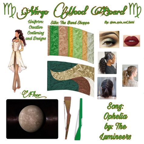 Color Guard Mood Board, Winterguard Show Ideas, Winter Guard Show Ideas, Virgo Mood, Guard Costume, Color Guard Costumes, Bday Stuff, Colour Guard, Winter Guard