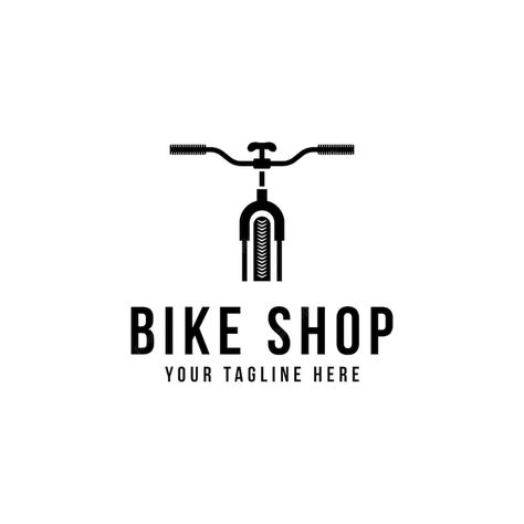 Premium Vector | Bike shop logo templatevector Bike Shop Logo Design, Bicycle Shop Logo, Bicycle Branding, Bike Shop Logo, Logo Velo, Cycling Logo, Logo Bike, Bike Logos Design, Cycle Logo