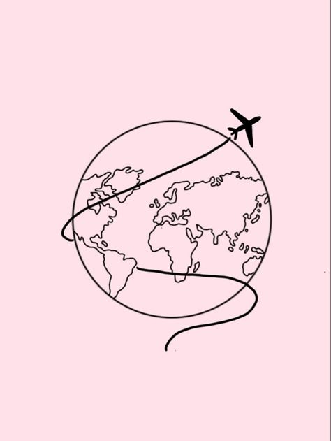 Pink Globe Aesthetic, Pink Globe Wallpaper, Globe Drawing Aesthetic, Aesthetic Globe Wallpaper, Pink Travel Wallpaper, Pink Travel Aesthetic, Globe Aesthetic, Pink Globe, Globe Drawing