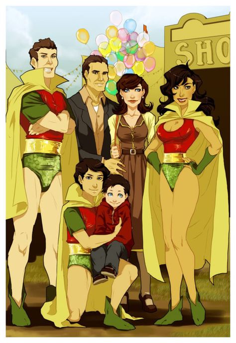 The Flying Graysons and Tim Drake--how frickin cute and bittersweet :'') The Flying Graysons, Flying Graysons, Nightwing Costumes, Batman Detective, Robin Tim Drake, Superhero Facts, Gotham Knights, Batman Funny, Tim Drake