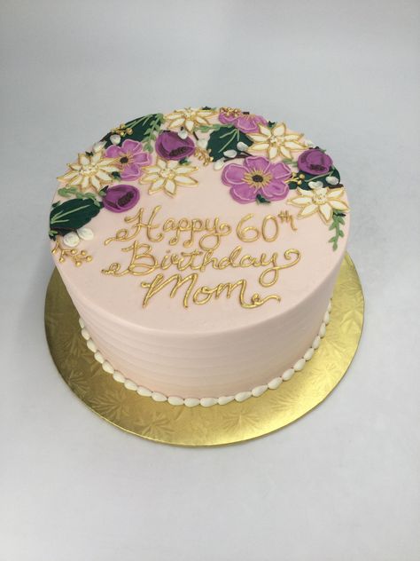 Cake Designs 60th Birthday, Mom 70th Birthday Cake, Birthday Cake For Older Women, 66th Birthday Cake, 65th Bday Cake For Mom, 61st Birthday Cake, 60th Birthday Cake Ideas For Women, 60th Birthday Ideas For Mom Theme Floral, 60tj Birthday Cake For Mom