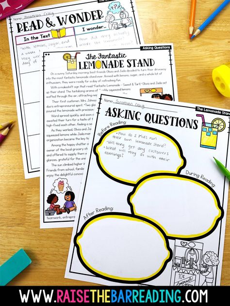 Teaching Reading Comprehension Strategies: Asking Questions & QAR Strategy - Raise the Bar Reading Questioning Reading Strategy, Reading Strategy Bookmarks, Raise The Bar Reading, Questioning Strategies, Teaching Comprehension, Teaching Reading Comprehension, Reading Strategy, Types Of Learners, Interactive Reading