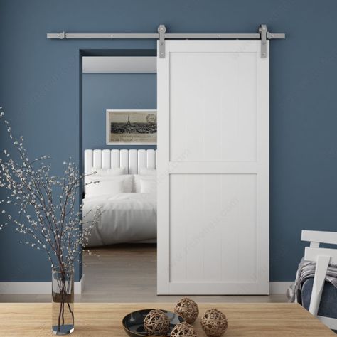 Pro Series Robuste Strap Mount Sliding System - Richelieu Hardware Barn Door Sliding, Etched Glass Door, Modern Barn Door, Door Glass Design, Door Sliding, Glass Doors Interior, Space Interiors, Sliding Door Hardware, Rustic Contemporary