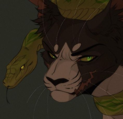 Pirate Scourge Warrior Cats, Angry Cat Reference, Warrior Cats Icon, Mainecoon Cat Drawing, Warrior Cat Oc Art, Scourge Warrior Cats, Warrior Cats Pfp, Warrior Cats Fanart, Cat Wounds