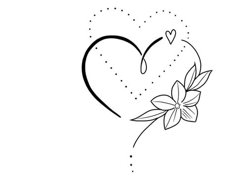 Heart And Flower Tattoo Designs, Heart Tattoo Ideas For Women, Lilly Flower Tattoo, Swift Tattoo, Simple Wrist Tattoos, Tiny Tats, Taylor Swift Tattoo, Girls Tattoo, Lilly Flower