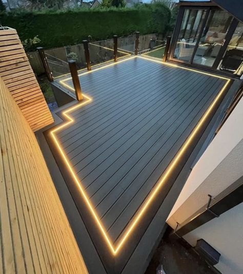 Orko Extreme LED Flex Tape Led Lights Strip Ideas, Golf Room, Led Flex, Led Deck Lighting, Museum Exhibition Design, Lighting Pattern, Decking Area, Ground Effects, Garden Stairs