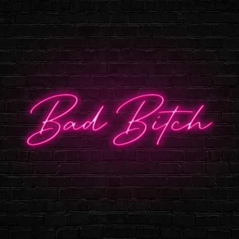 Bad Bitch Neon - 1000mm / Red / Wall Mounted Light Up Signs Aesthetic, Neon Signs Quotes Sassy, Neon Signs Wedding, Neon Signs Quotes, Neon Quotes, Whatsapp Wallpaper Cute, Pink Wallpaper Girly, Signs Wedding, Neon Sign Bedroom