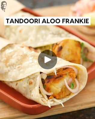 Potato Frankie Recipe, Aloo Frankie Recipe, Aloo Tikka, Tandoori Aloo, Frankie Recipe, Baby Potato, Aloo Recipe, Aloo Recipes, Sanjeev Kapoor