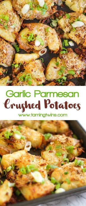 Crushed Potatoes, Bruschetta Ingredients, Top Chicken Recipes, New Potatoes, Parmesan Potatoes, Homemade Taco Seasoning, Potato Dishes, Garlic Parmesan, Family Outdoor