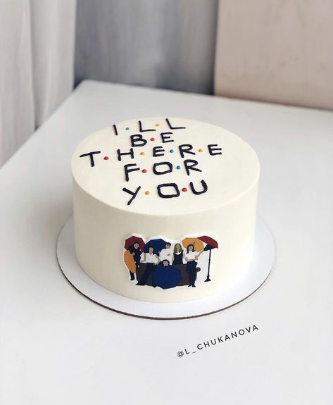 Aka Themed Cake, Birthday Cake For Friendship, Cute Bento Cake For Best Friend, Funny Bento Cake For Best Friend, Mini Cake For Best Friend, Kdrama Cake Ideas, Friends Bento Cake, Bento Cake Design For Best Friend, Simple Friends Theme Cake