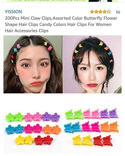 Mini Flower Clips, Hair Clips Hairstyles, Tiny Hair Clip, Butterfly Hairstyle, Hair Clip Hairstyles, Butterfly Hair Accessories, Flower Hair Pieces, Small Hair Clips, Clip Hairstyles