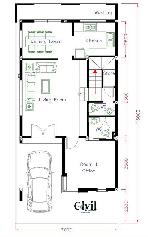 30x50 House Plans, Budget House Plans, 30x40 House Plans, Duplex Floor Plans, 2bhk House Plan, House Plans Ideas, Bungalow Floor Plans, Affordable House Plans, Modern Bungalow House