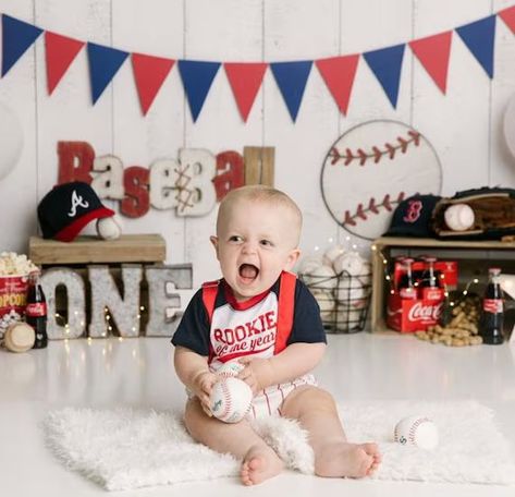 Rookie of the Year Baseball Cake Smash Outfit | Etsy | Etsy (US) Baseball Cake Smash, Baseball First Birthday, 12th Birthday Cake, Baseball Cake, Boys First Birthday Party Ideas, 2 Birthday Cake, Rookie Of The Year, Birthday Inspo, Baseball Theme