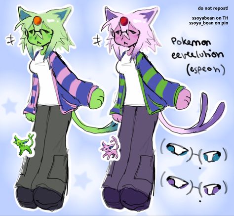 Fursonas Ideas, Kemonomimi Oc, Wholesome Drawings, Espeon Gijinka, Shiny Espeon, Open Fursona Species, Unicorn Fursona, Eeveelutions Anthro, Fursona Art