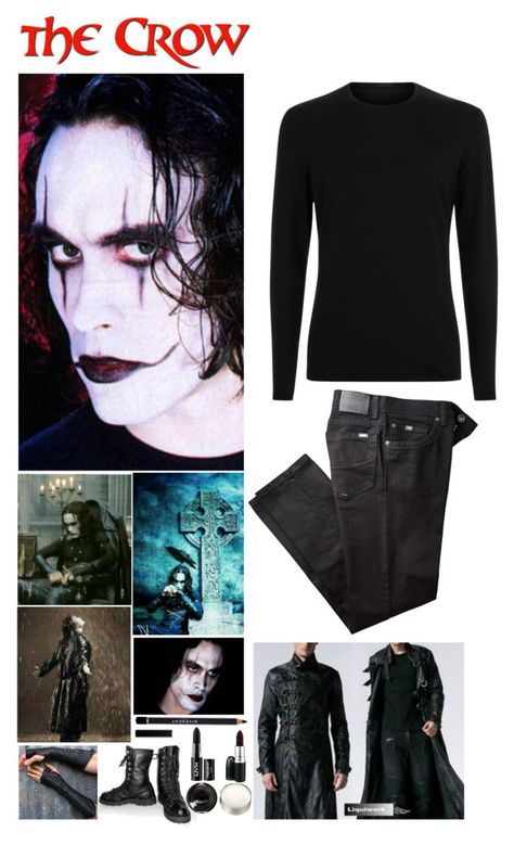 "Eric Draven ~ The Crow - Day 15 of Halloween Count Down ~ Outfit #7" by insane-alice-madness ❤ liked on Polyvore featuring Draven, Danner, BRAX, Givenchy, Sugarpill, MAC Cosmetics and NYX Eric Draven Inspired Outfits, The Crow Woman Costume, Eric Draven The Crow Costume, Eric Draven Makeup, The Crow Outfit, Eric Draven Costume, The Crow Costume Female, The Crow Halloween Costume, The Crow Costume