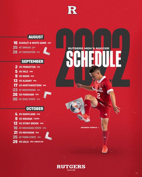 Schedule Graphic, Calendar Design Inspiration, Soccer Schedule, Sports Design Ideas, Team Schedule, Senior Day, Sports Design Inspiration, Sport Banner, Workout Calendar