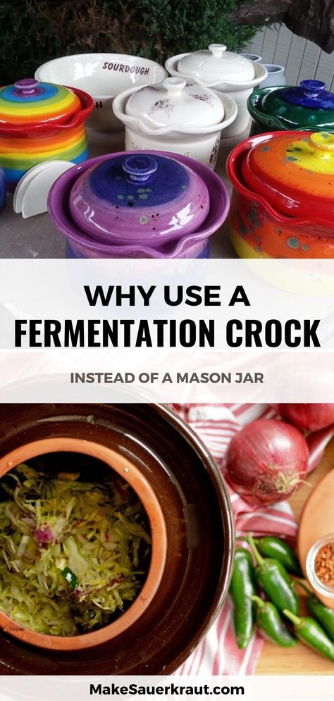 Fermenting Crock Recipes, Sauerkraut Crock, Food Fermentation, Fermenting Recipes, Kim Chee, Fermented Vegetables Recipes, Crock Meals, Making Sauerkraut, Fermented Sauerkraut