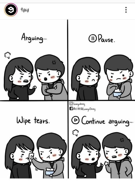 Girlfriend Cartoon, Childhood Traumas, Sundae Kids, Ignore Text, Jealous Girlfriend, Birthday Quotes Bff, Gamer Couple, Relationship Cartoons, Cute Couple Comics