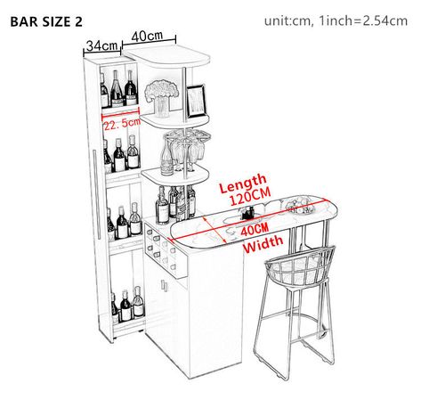 Wine Bar Table, Table With Cabinet, Wood Cabinet Doors, Bar Exam, Door Bar, Tempered Glass Door, Wine Cabinet, Cabinet Space, Modern Light