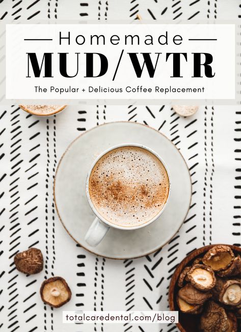 Diy Mud Water Drink Recipe, Healthy Coffee Replacement, Mud Wtr Recipe, Mud Water Recipes, Mud Water Drink Recipe, Coffee Replacement Drinks, Mud Wtr, Coffee Replacement, Coffee Alternative Healthy