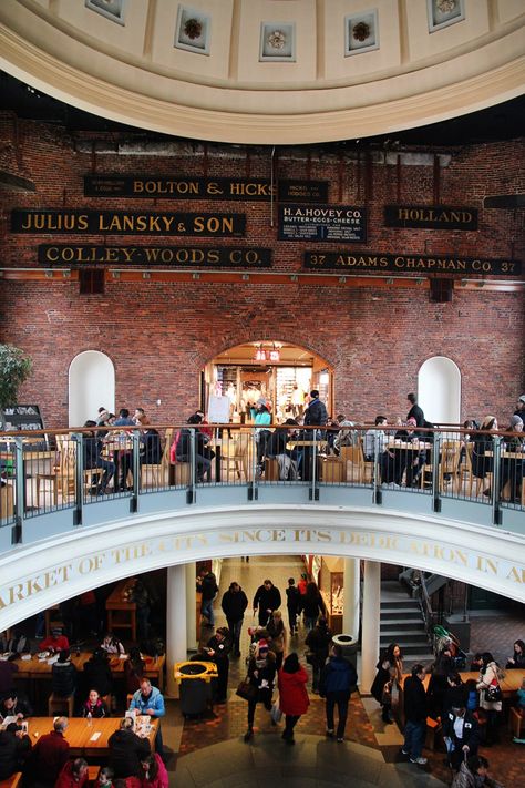 Quincy Market, Boston Quincy Market Boston, Weekend In Boston, Boston Vacation, Quincy Market, Downtown Boston, Boston Travel, East Coast Travel, Freedom Trail, Boston Things To Do