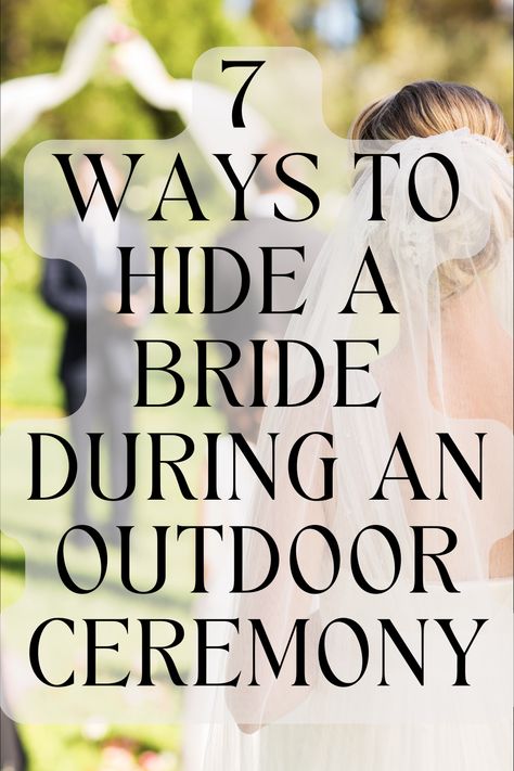 Discover unique ways to keep the bride a surprise at your outdoor 👰🍃 or beach wedding �🏖️💍. Make your backyard wedding magical with DIY aisle inspo 🛠️👣. Create unforgettable memories while keeping the suspense high until she says 'I do'! 💖✨ Hiding Bride At Outdoor Wedding, Backyard Wedding Entrance Ideas, Outdoor Wedding Ceremony Entrance, Outdoor Wedding Entryway, Hiding The Bride Outdoor Wedding, How To Hide The Bride Outdoor Weddings, Hide The Bride Outdoor Wedding, Wedding Ceremony Setup Outdoor, Wedding Aisle Entrance Decor