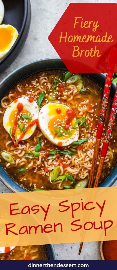 Ramen Seasoning Recipe, Spicy Ramen Soup, Healthy Ramen Noodle Recipes, Spicy Ramen Recipe, Spicy Ramen Noodle Recipes, Beef Ramen Noodle Recipes, Top Ramen Recipes, Chicken Ramen Noodle Recipes, Ramen Noodle Recipes Soup