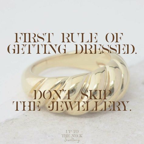 Never skip the jewellery! Content Captions, Jewelry Quotes Funny, Jewellery Content, Jewellery Quotes, Jewelry Facts, Jewelry Product Shots, Small Business Quotes, Caption Ideas, Jewelry Staples