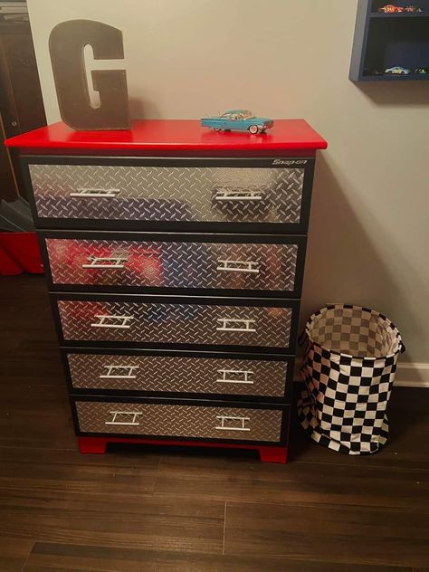 Hot Wheel Decor Kids Rooms, Mechanic Bedroom Ideas, Nascar Bedroom Ideas, Hot Wheel Bedrooms Ideas, Hot Wheels Bedroom Ideas Boys, Monster Truck Bedroom Decor, Racecar Bedroom Toddler, Racing Bedroom Ideas, Race Car Room Ideas