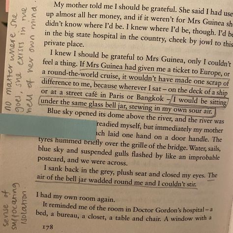 The Bell Jar Annotations, The Bell Jar Annotated, Sylvia Plath Fig Tree Quote, Sylvia Plath Annotated, The Bell Jar Sylvia Plath Aesthetic, The Bell Jar Quotes, Sylvia Plath I Can Never Read, Annotation Aesthetic, Sylvia Plath The Bell Jar