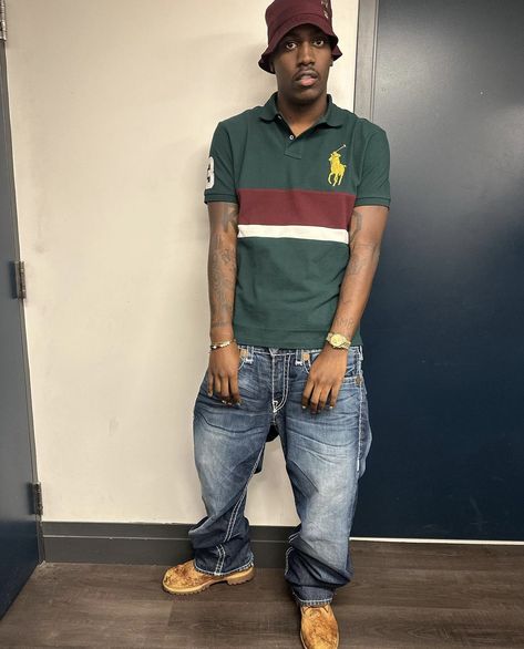 90s Black Men Fashion, Hbcu Fashion, Polo Shirt Outfit Men, Streetwear Fashion Baggy, Menswear Outfits, Highschool Outfits, Cute Highschool Outfits, 2024 Board, Fashion Baggy