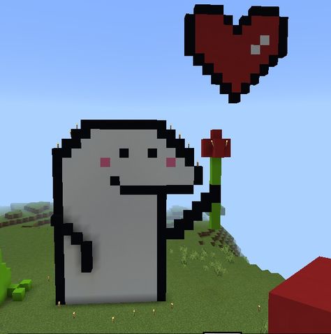 Minecraft Building Ideas For Boyfriend, Minecraft Romantic Ideas, Minecraft Date Ideas, Minecraft Valentines Build, Minecraft Outside Decor Ideas, Minecraft Heart Build, Cute Things To Build In Minecraft, Minecraft Love, Gato Minecraft