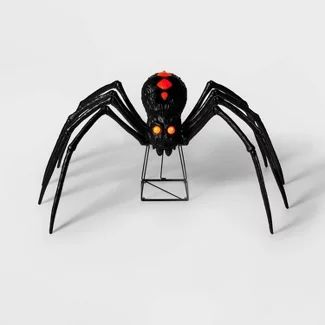 Outdoor Halloween Decorations : Page 4 : Target Spider Lights, Animated Spider, Large Spiders, Spider Light, Spider Halloween, Great America, Halloween Yard Decorations, Vintage Halloween Decorations, Front Lawn