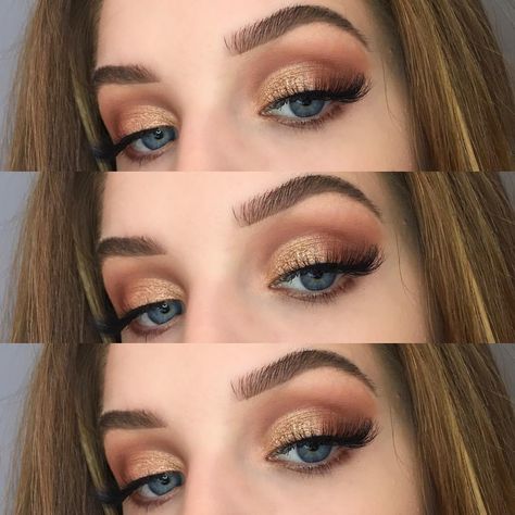 (@adeleviczian) 🍯 @toofaced sweet peach palette @anastasiabeverlyhills @norvina dipbrow…” Prom Makeup For Brown Eyes, Sweet Peach Palette, Peach Palette, Dramatic Eye Makeup, Prom Makeup Looks, Beauty Make-up, Hoco Makeup, Natural Wedding Makeup, Peach Dress