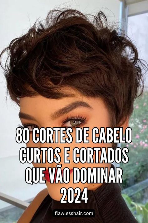 Este bonito corte pixie desarrumado pode ser penteado a direito para realçar as camadas cortadas, ou pode enrolar as madeixas para um look mais suave e romântico. // Crédito da foto: instagram @rodrigocintra Corte Pixie, Foto Instagram, Hermes Birkin, Instagram, Bonito