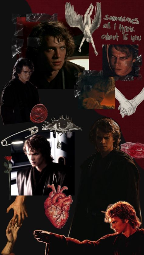 anakin skywalker / darth vader wallpaper / collage Baddie Pfps Aesthetic, Vader Wallpaper, Young Anakin Skywalker, Anakin Skywalker Darth Vader, Anakin Darth Vader, Darth Vader Wallpaper, Anakin Vader, I See Stars, Anakin And Padme