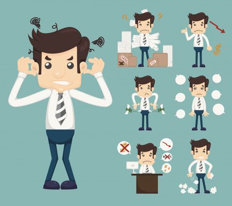 Businessman stress pressure workplace st... | Premium Vector #Freepik #vector #business Powerpoint Animation, Angry Child, Effective Presentation, Simple Business Cards, Presentation Skills, Good Presentation, Writing Challenge, Speaking Skills, Leadership Skills